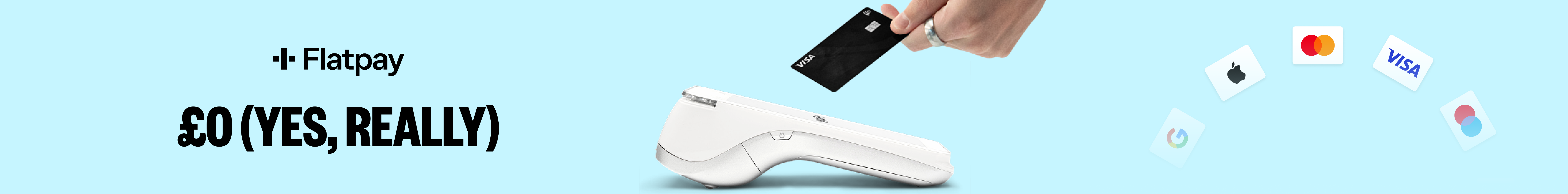 Flatpay – free card payment terminal for UK businesses. Calculate your savings.